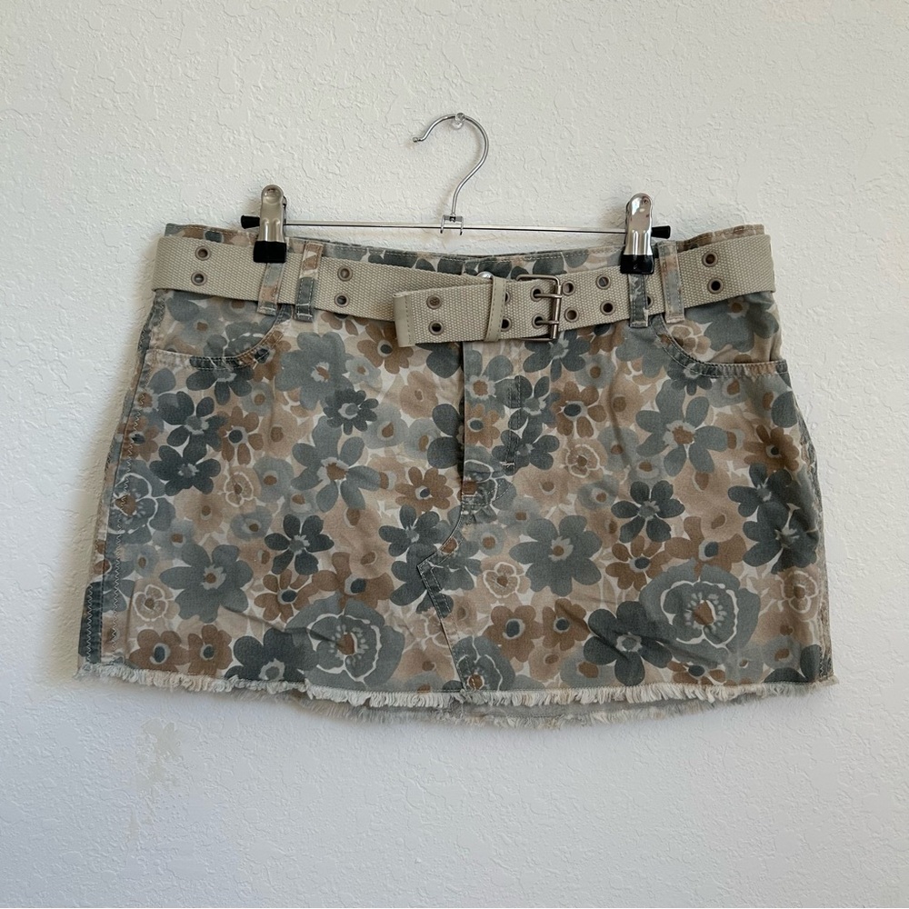 Y2K Belted Mini Skirt